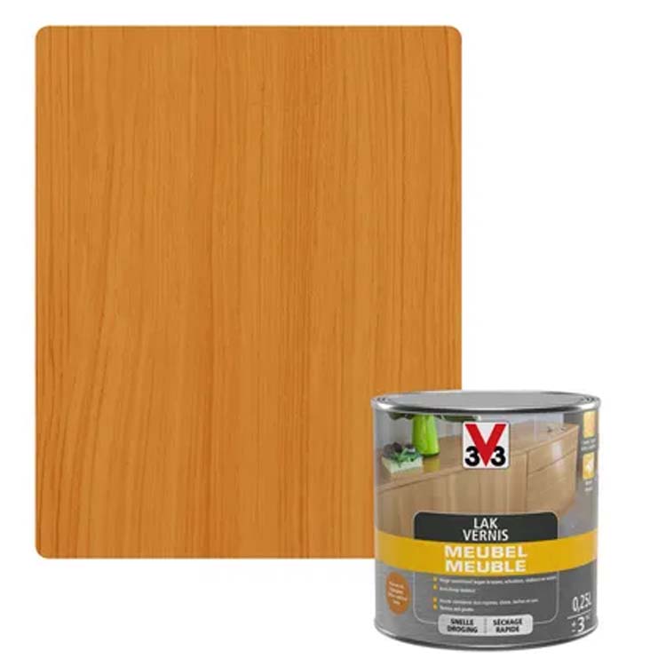 V33 meubellak Deco rustieke eik zijdeglans 0,25L