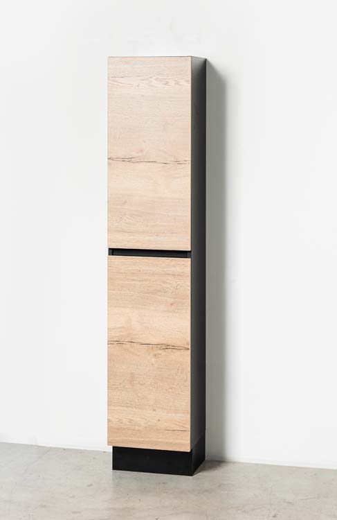 Armoire colonne Dotan chêne sur pied 185x40x32cm