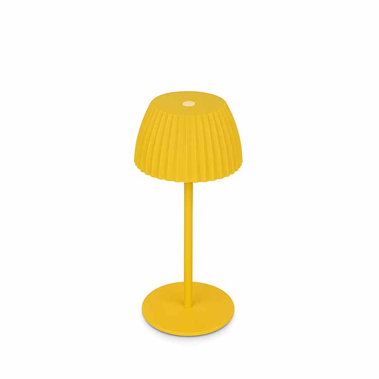 Tafellamp Elvoro - geel - 20cm - dimbaar - LED - 1.5W - 2700K - IP44 - USB