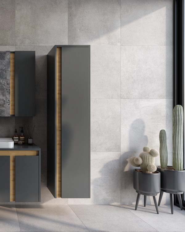 Vloer Village lightgrey 60 x 60 cm