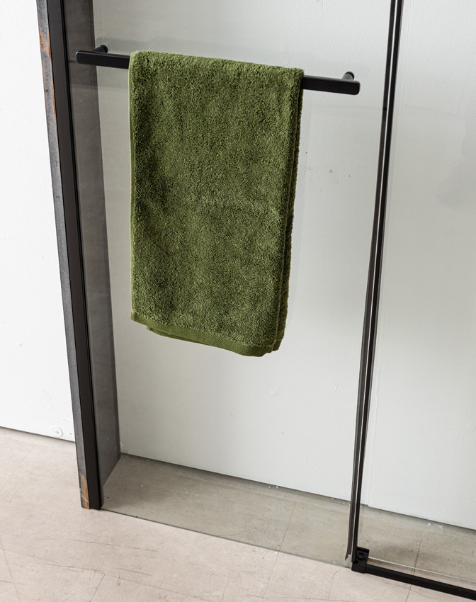 Doucheschuifdeur Ulani zwart 138-140x200cm