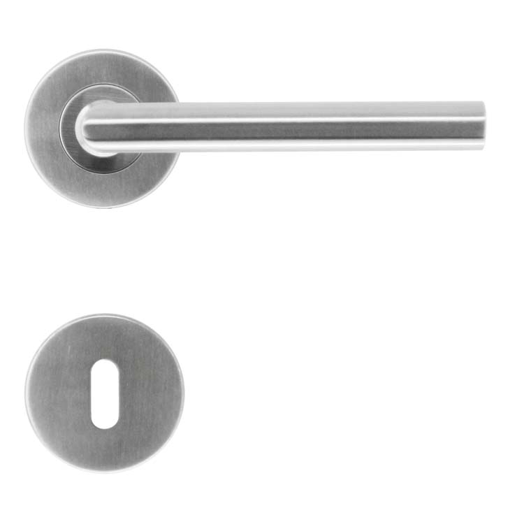 Deurkruk pro perugia belluno 16mm inox baardrozet