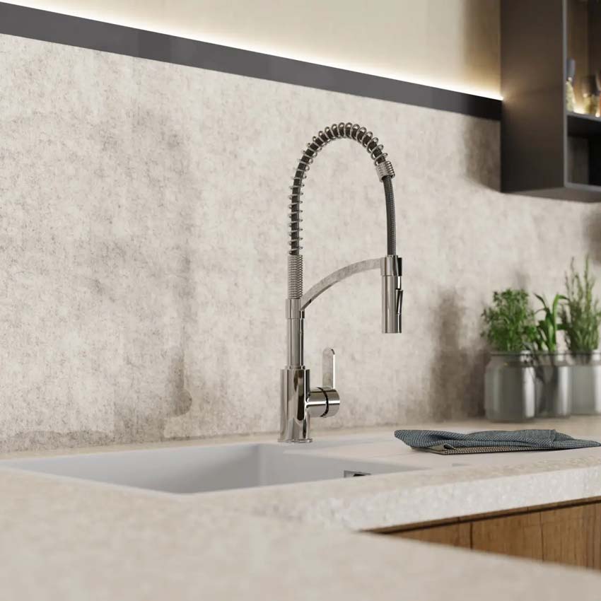 Robinet de cuisine Wasserwerk WK 3 chrome avec bec extractible