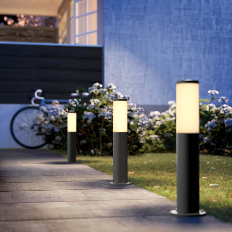 Lampe sur pied à l'extérieur anthracite 45 cm