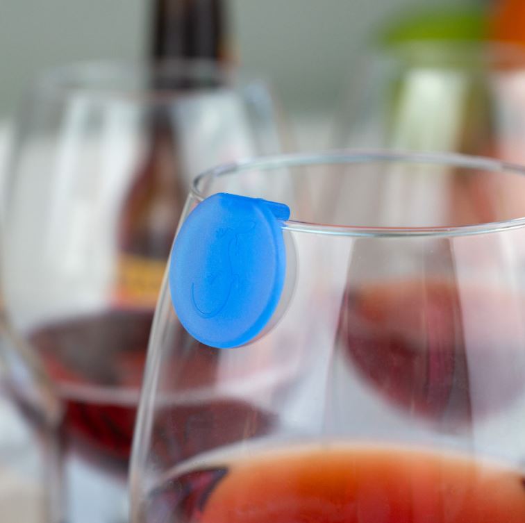 Marqueurs en verre clips multicolores 12 pièces