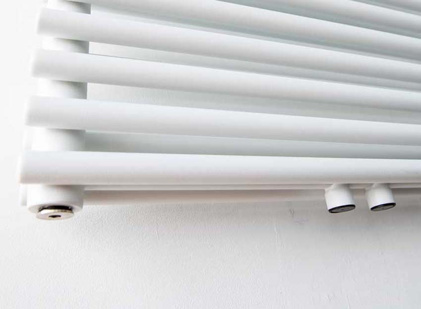 Radiateur sèche-serviettes Doby double 180x50cm blanc 1484Watt