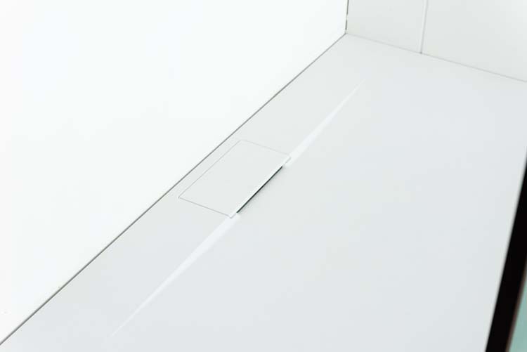 Douchewand Umi2 geribbeld 160 x 200 cm incl stang mat zwart