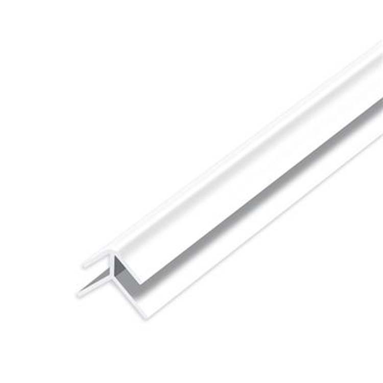 Buitenhoek pvc wit voor pvc tegel 10x4x12x2600mm dikte 1 mm