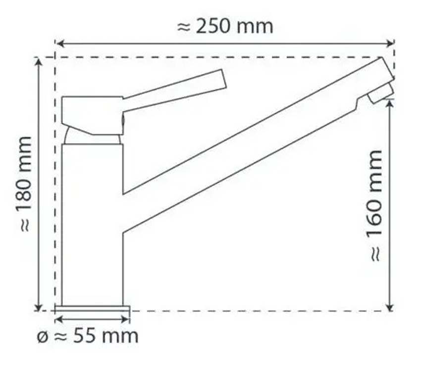 Robinet de cuisine Fay chrome
