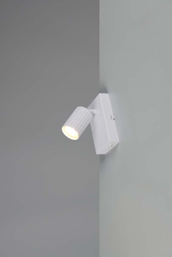 Applique murale - Blanc - 9x15x14cm - Dimmable - GU10 - 1x10W