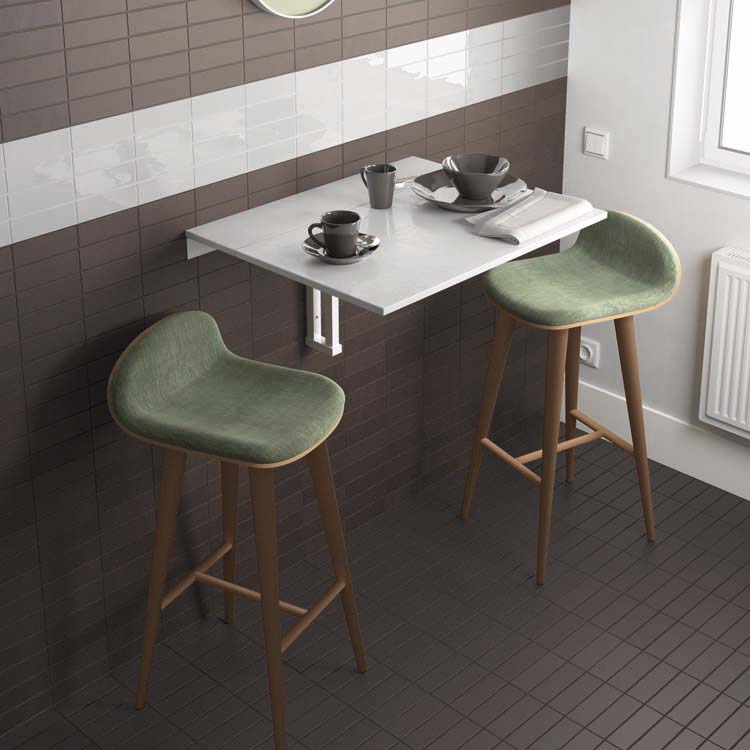 Wandtegel Morris mat bruin 5x15cm