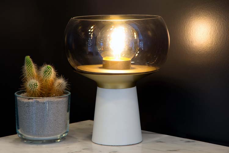Tafellamp - 1xE27 - LED - Wit