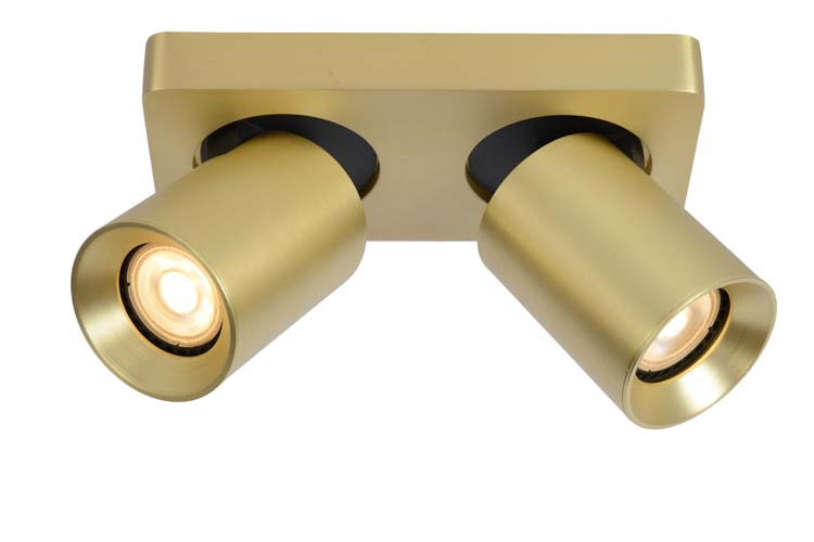 Plafondspot mat goud LED DTW 2xGU10 5W