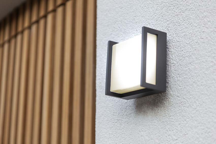 Applique murale extérieur - gris - H14cm - LED - 1x7,8W - 4000K - IP54