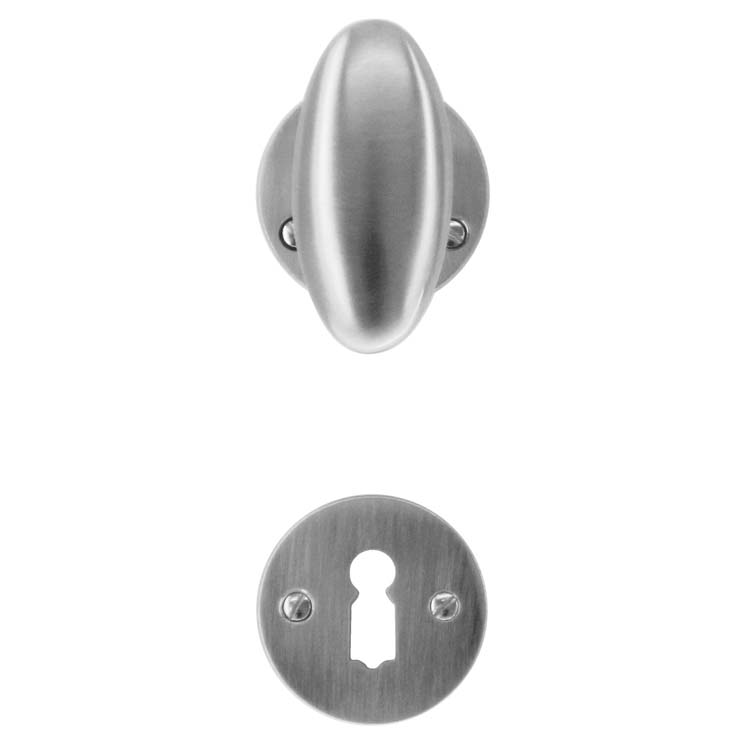 Poignée de porte lecce modèle vieux look inox rosace barbe