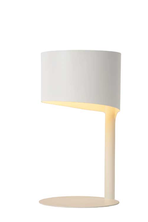 Lucide KNULLE - Tafellamp - Ø 15 cm - E14 - Wit