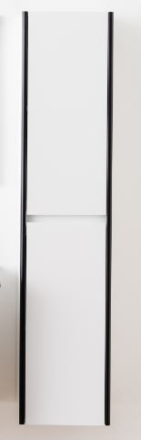 Kolomkast Tako mat wit/zwart hangend 160x35x35cm