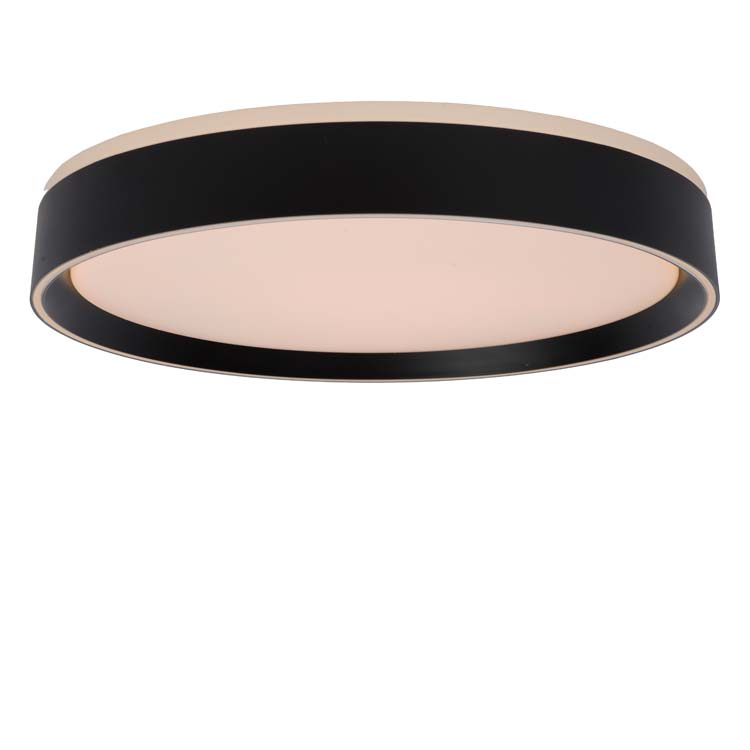 Lucide NURIA - Plafonnier - Ø 40 cm - LED Dim. - 1x24W 2700K - 3 StepDim - Noir