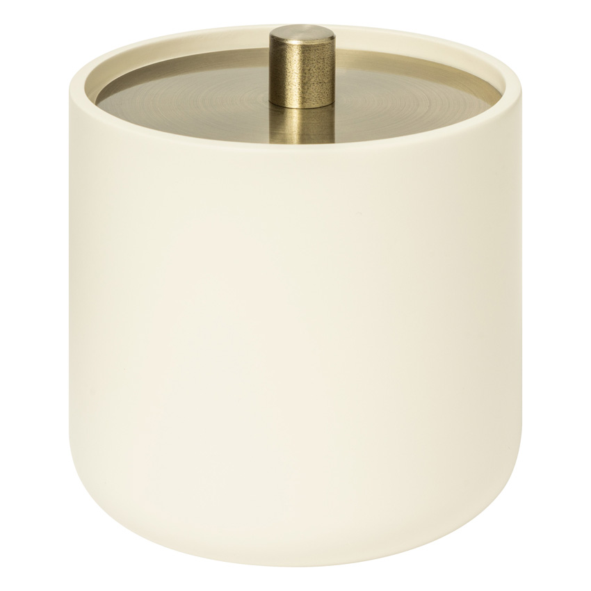 Wattenschijfhouder Solane polyresin beige 10x10x11cm