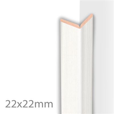 Kniklijst mdf 22x22x2600mm - Hoogglans wit