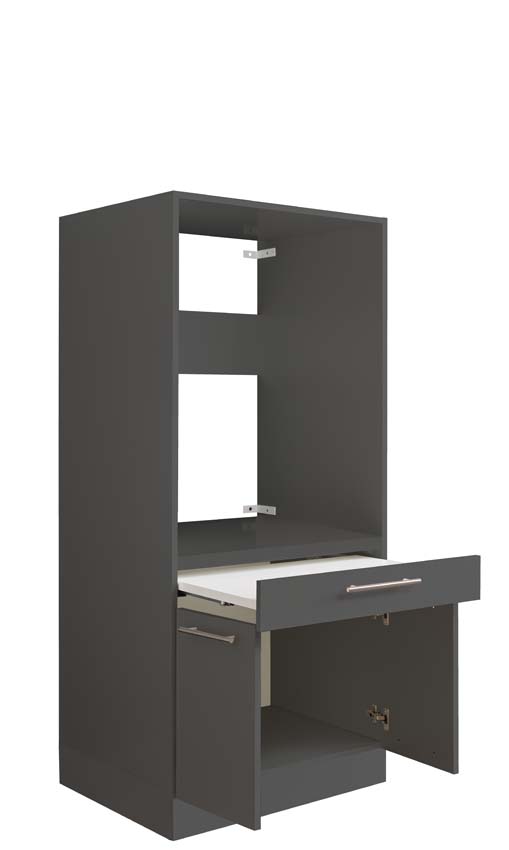 Wasmachine kast Decowash voor 1 toestel antraciet 67,5 x 162 x 67,5 cm