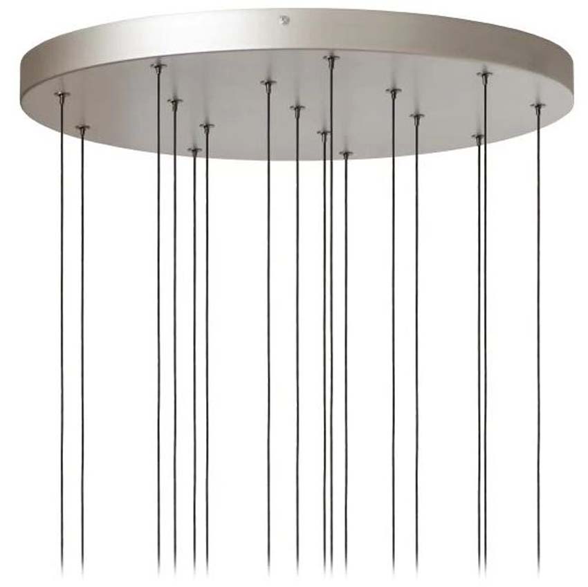 Lucide Premium MONTANA - Suspension - Ø55cm -LED Dimmable - CCT - 16x5,7W 2700K/4000K - Brun café