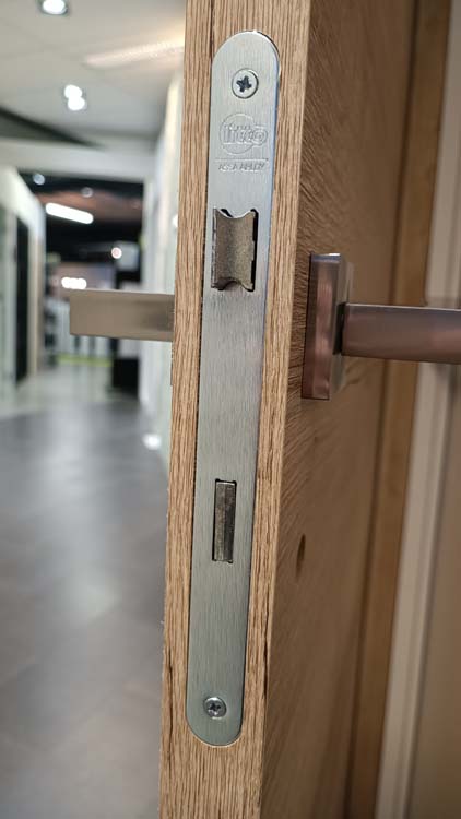 Porte intérieure complète Nature Wood 201,5x63cm aggloméré tubulaire réversible + châssis 16,5cm