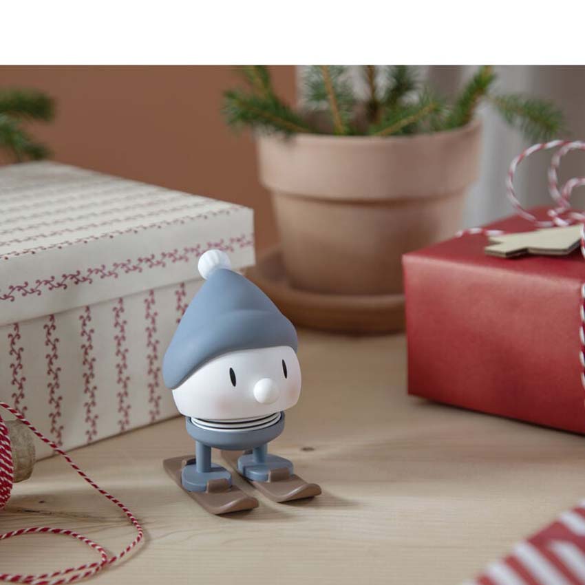Hoptimist bumble ski de Noël bleu