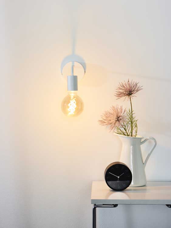 Applique murale - blanc - 20x10x13cm - E27 - 40W