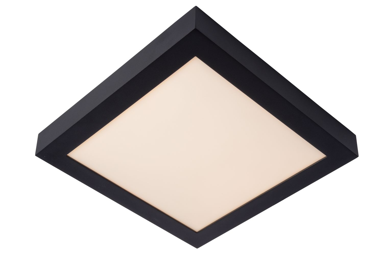 BRICE-LED Plafonnier Dimmable 30W Carré IP44 Noir