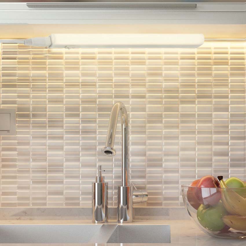 Éclairage de cuisine - blanc - 31,3cm - LED - 4W - 4000K - raccordable