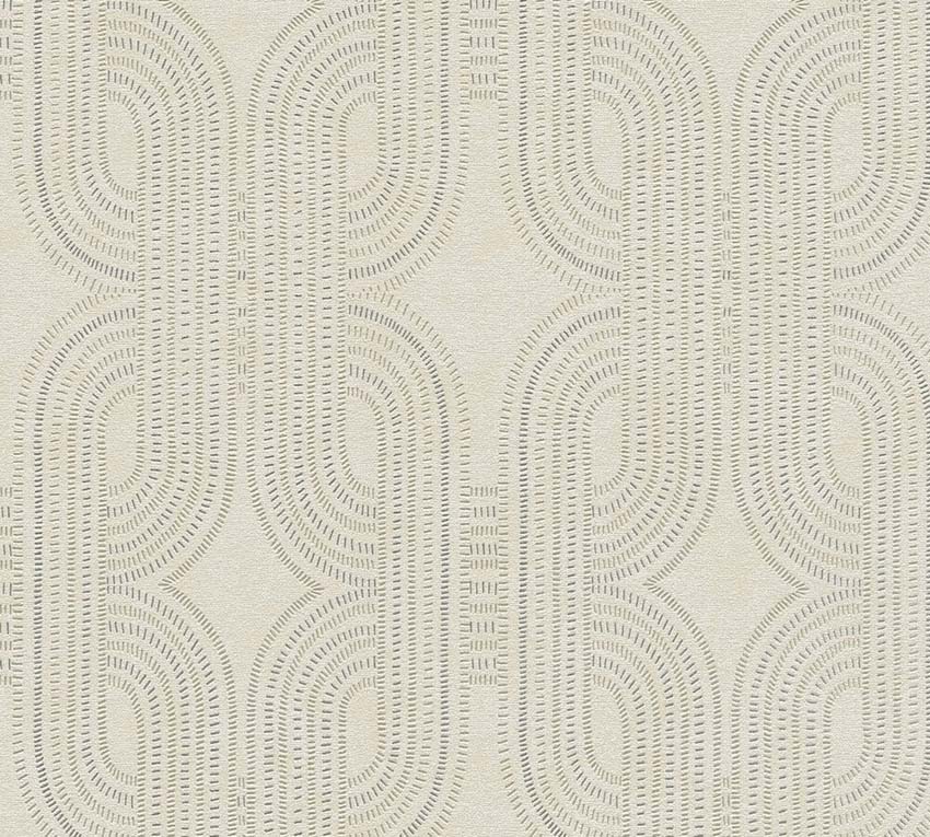 Papier peint vinyle sur intissé chaîne beige 0,53x10m