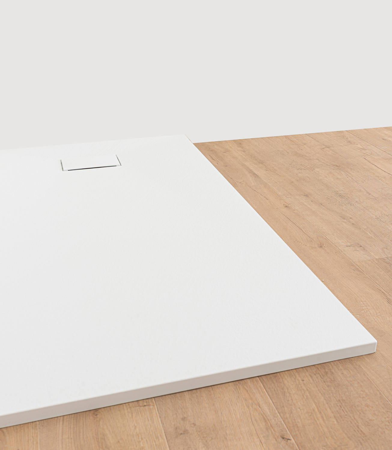 Douchebak Moby SMC mat wit leisteenlook 140x80cm