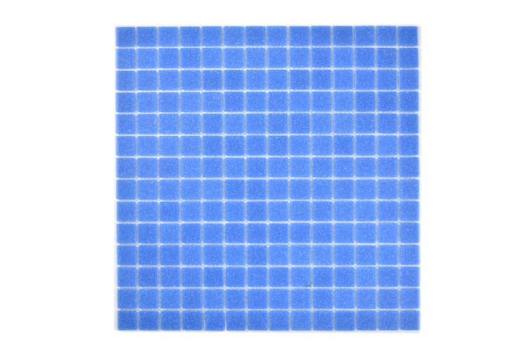 Mosaïque verre bleue 30,5 x 30,5 cm