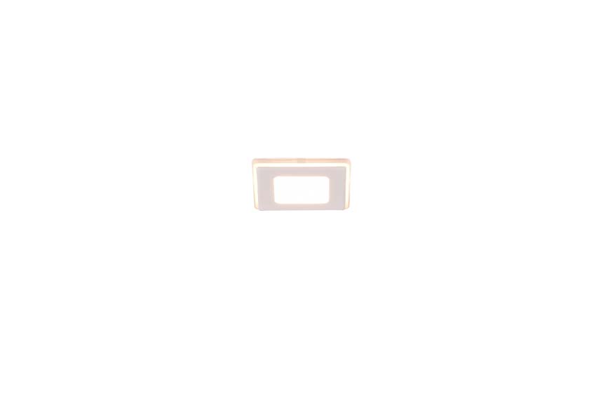 Spot encastrable - blanc - 8,5x8,5cm - LED - 1x5W - 3000K - IP44