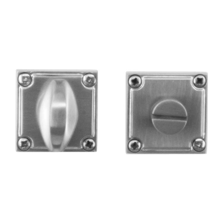 WC garnituur pro vierkant inox look