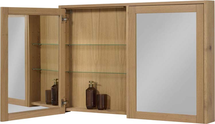 Armoire de toilette Fiori chêne 120x80cm