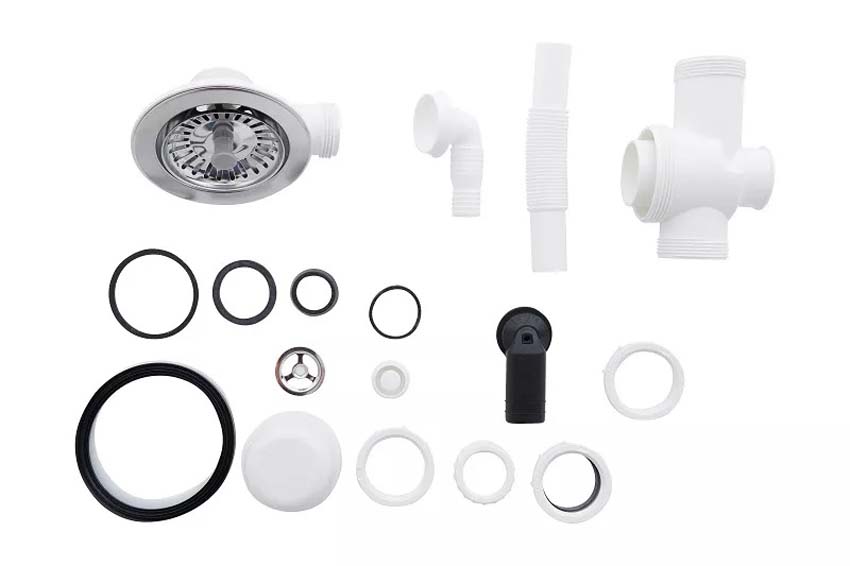 Inbouwspoelbak Nils 860x500mm zwart