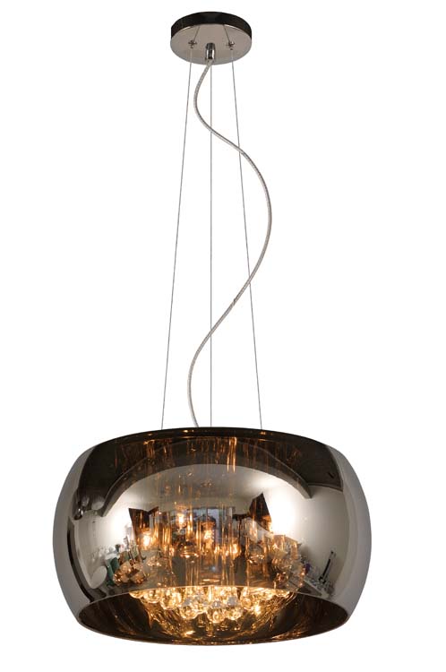 Lucide PEARL - Hanglamp - Ø 40 cm - G9 - Chroom