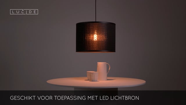 Lucide TAGALOG - Suspension - Ø 40 cm - 1xE27 - Noir Lucide TAGALOG - Suspension - Ø 40 cm - 1xE27 - Noir