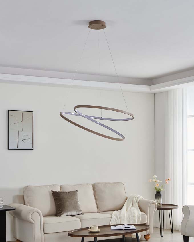 Hanglamp - Zand - Ø70cm - LED - 1x42W - 3000K