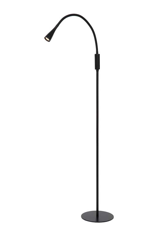 Lucide ZOZY - Leeslamp - LED Dimb. - 1x3W 3000K - 3 StepDim - Zwart