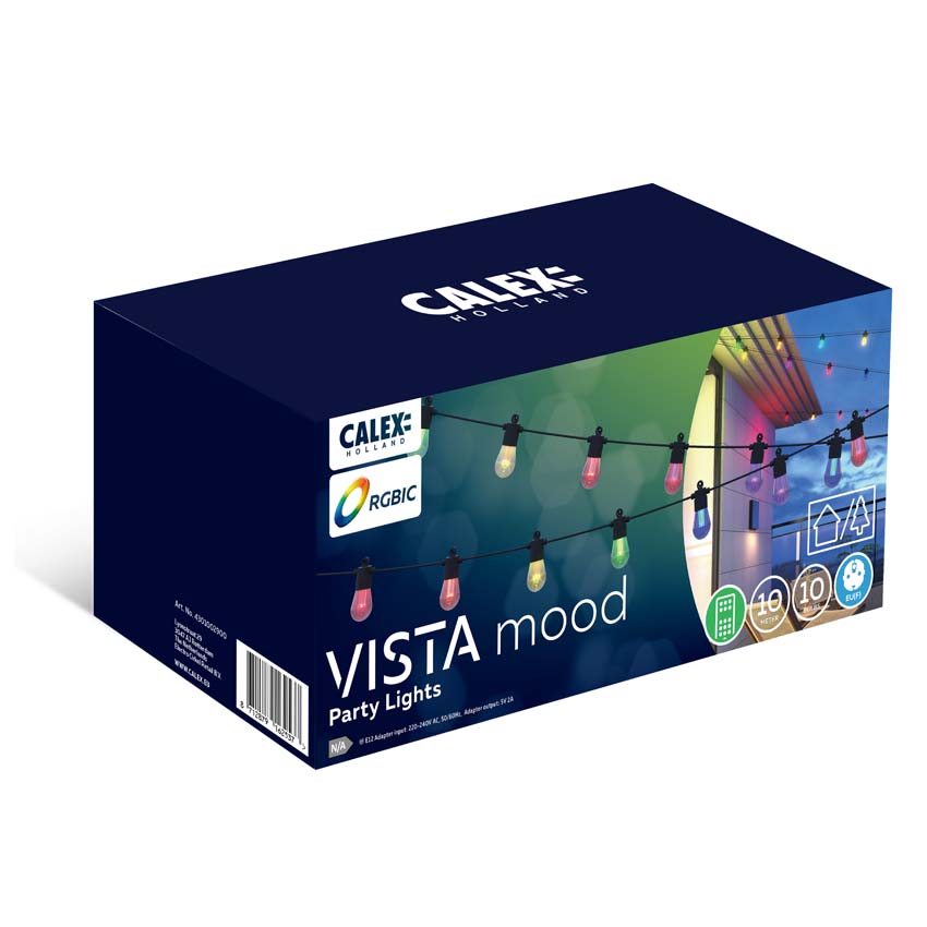 Guirlande lumineuse - Multicolore - 10m - Dimmable - RGBIC+CCT - LED intégrée - 10 lampes