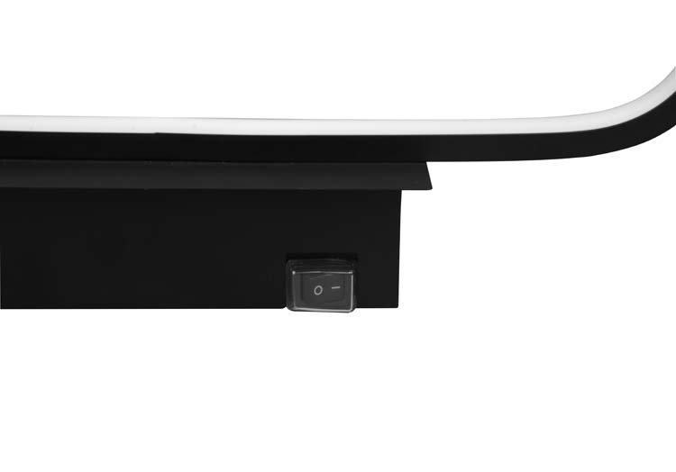 Badkamerverlichting wandlamp LED zwart 9cm 23W 2300LM IP44
