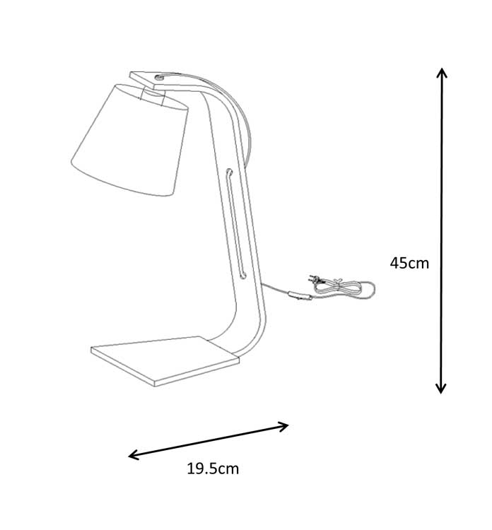 Lucide NORDIC - Lampe de table - E14 - Blanc