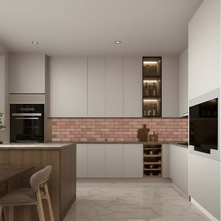 Carrelage mural Noah mat corail 30x90cm