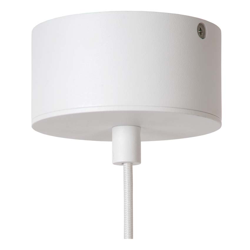 Lucide Premium Kenneth - Suspension - Ø60cm - LED dimmable - 1x16W 2700K - Blanc