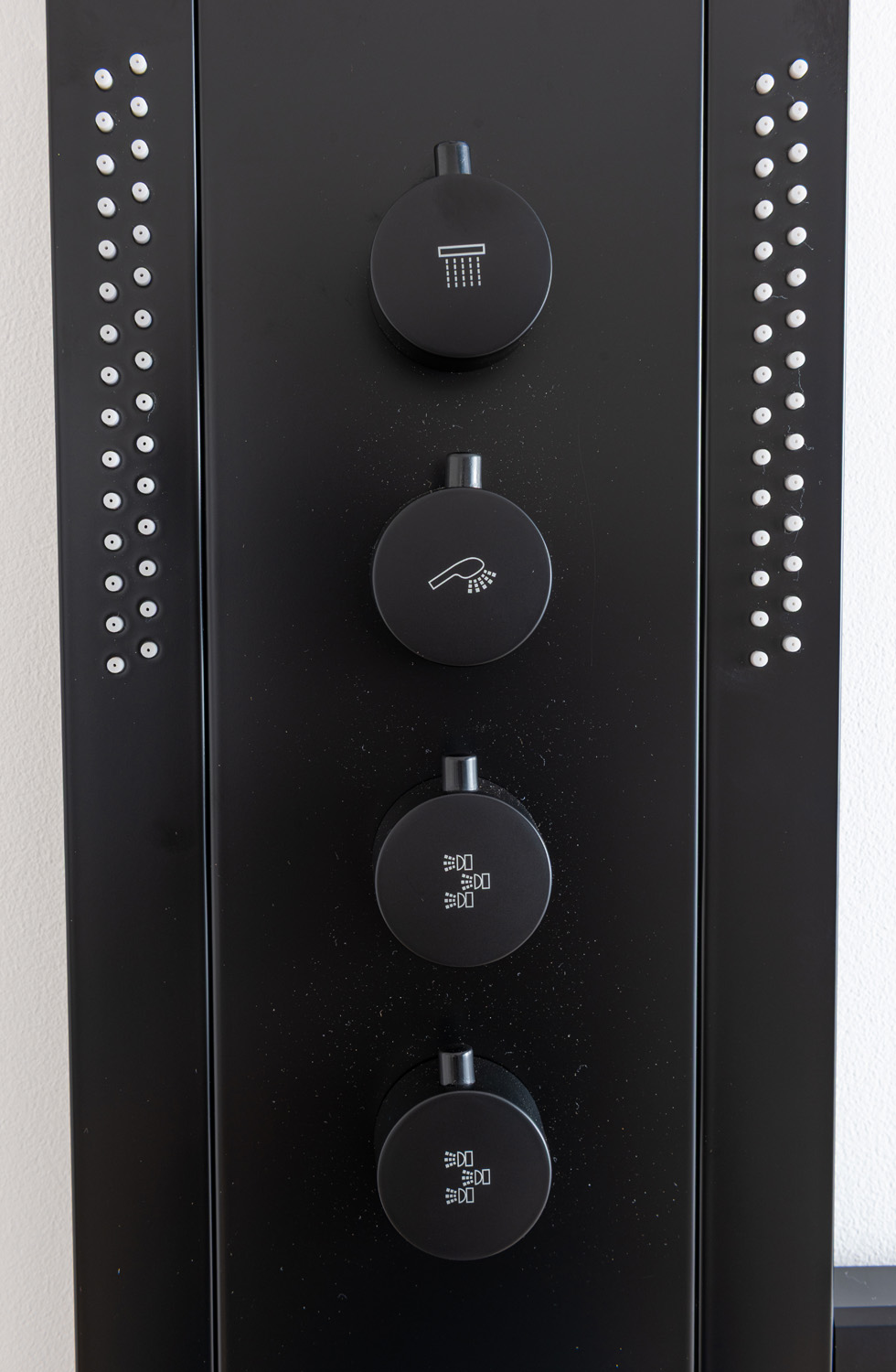 Doucheset Vicky thermostatisch met LED zwart