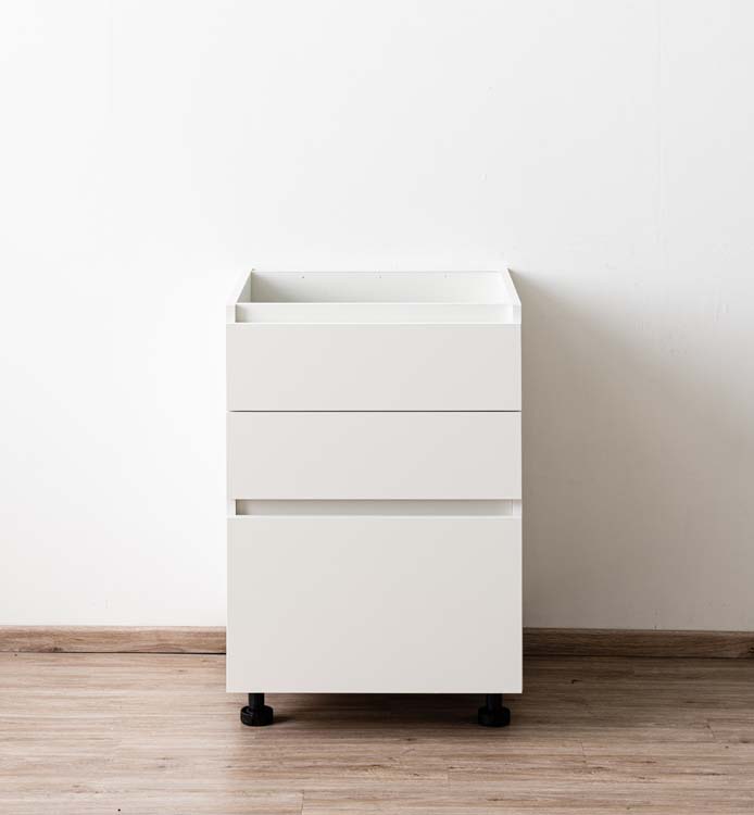 Keukenkast Plenti onderkast met 3 lades wit 60x78cm