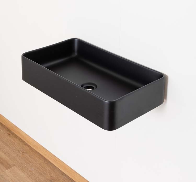 Vasque à poser nore mate Mo 560 x 380 x 120 mm